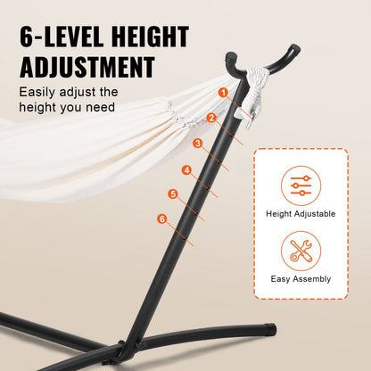 HR-10HS-01 - VEVOR 10-13 ft Steel Hammock Stand, 450 lbs Capacity