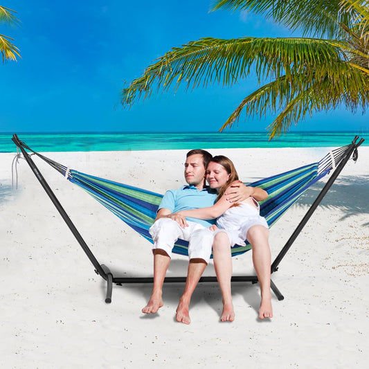 HR-9HS-01 - Adjustable 450lb Steel Hammock Stand for 9.5-12.6ft Hammocks