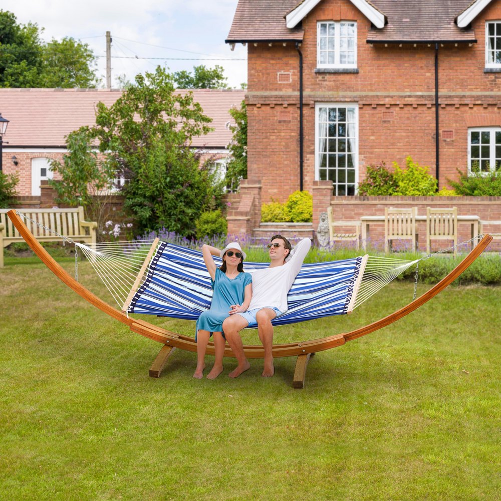 HR-WHS-01 - Adjustable Wooden Hammock Stand for 9-13ft Hammocks, 475lbs Capacity