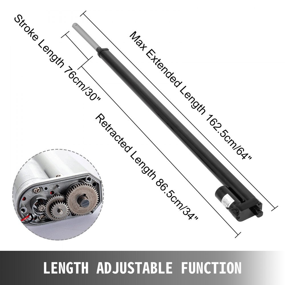 010219899724 - Pair of 30-Inch 900N Waterproof Electric Linear Actuators