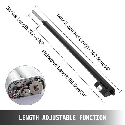 010219899724 - Pair of 30-Inch 900N Waterproof Electric Linear Actuators
