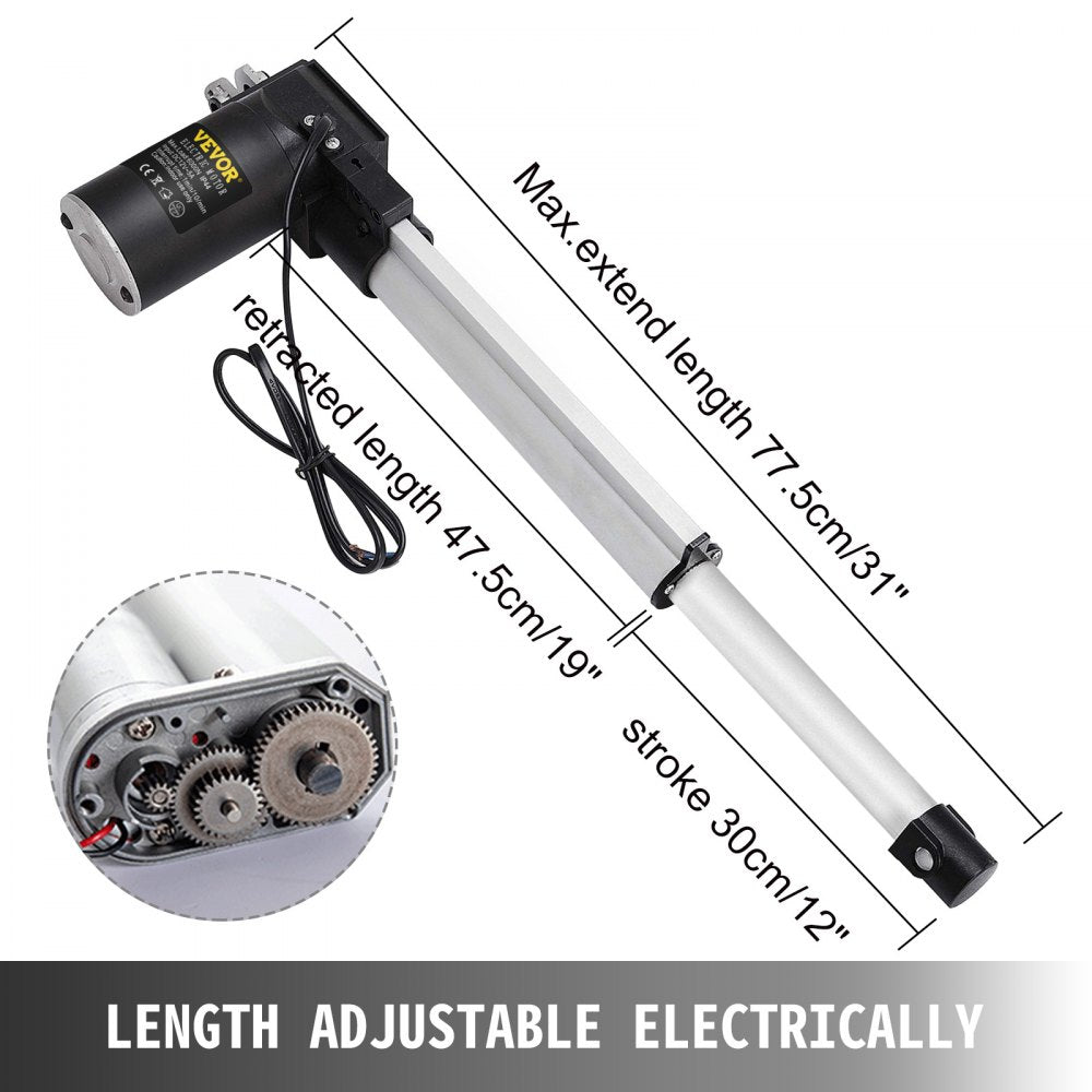 010380109763 - 6000 N Heavy-Duty Electric Actuator with 12 Inch Stroke