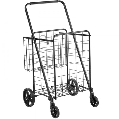 ZZ 507 - Compact 110 lbs Capacity Jumbo Grocery Cart with Double Baskets