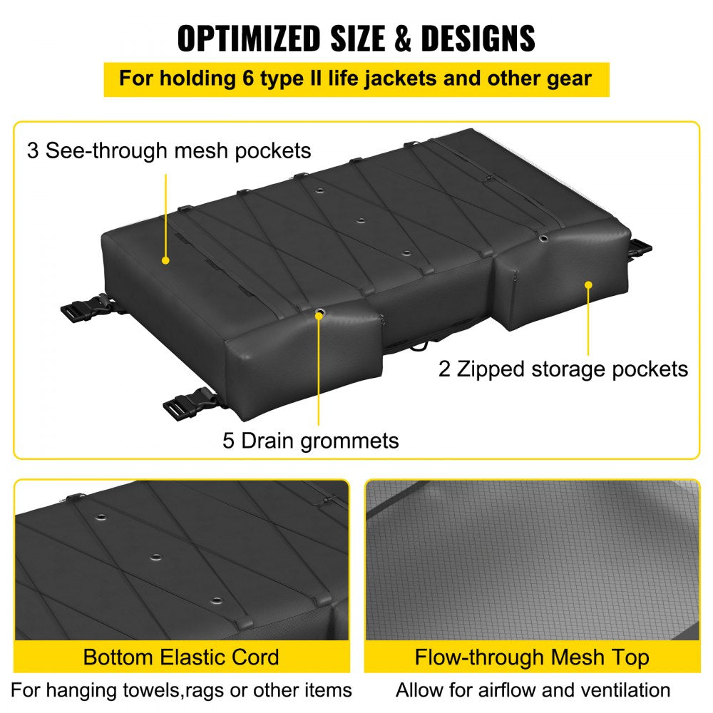 010198218329 - Durable 600D Storage Bag for 6 Life Jackets, 37 x 20 x 6 in.