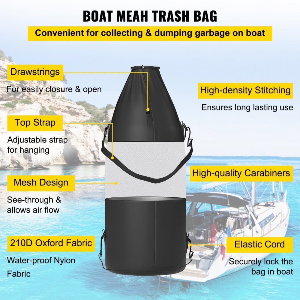 010198218329 - Durable 600D Storage Bag for 6 Life Jackets, 37 x 20 x 6 in.