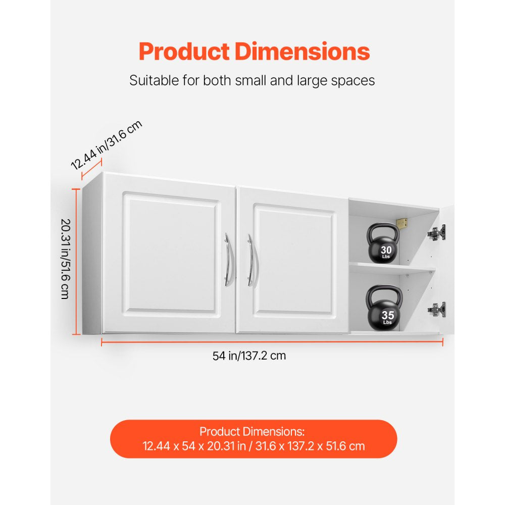 XYFG-01 - Space-Saving Wall Cabinet with Adjustable Shelves for Laundry & More