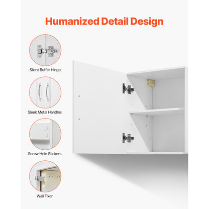 XYFG-01 - Space-Saving Wall Cabinet with Adjustable Shelves for Laundry & More