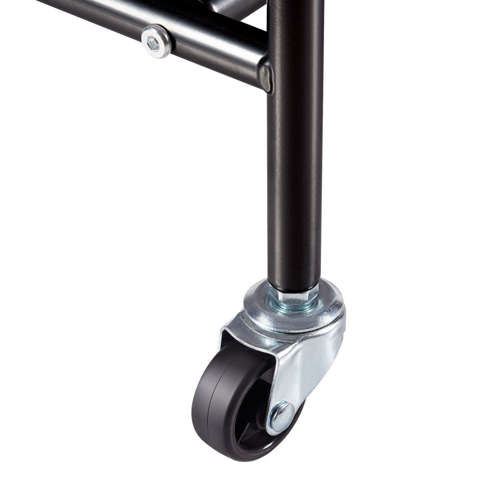 010686409739 - 3-Compartment Laundry Sorter on Wheels, Durable Iron Frame