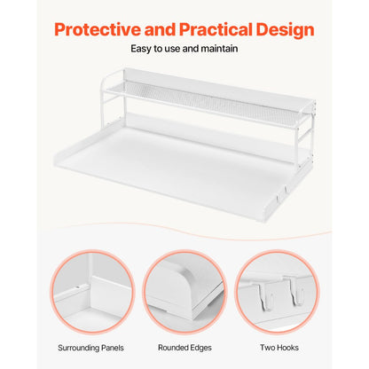 C240331S-03 - 54" x 27" Durable Washer Dryer Countertop with Hooks