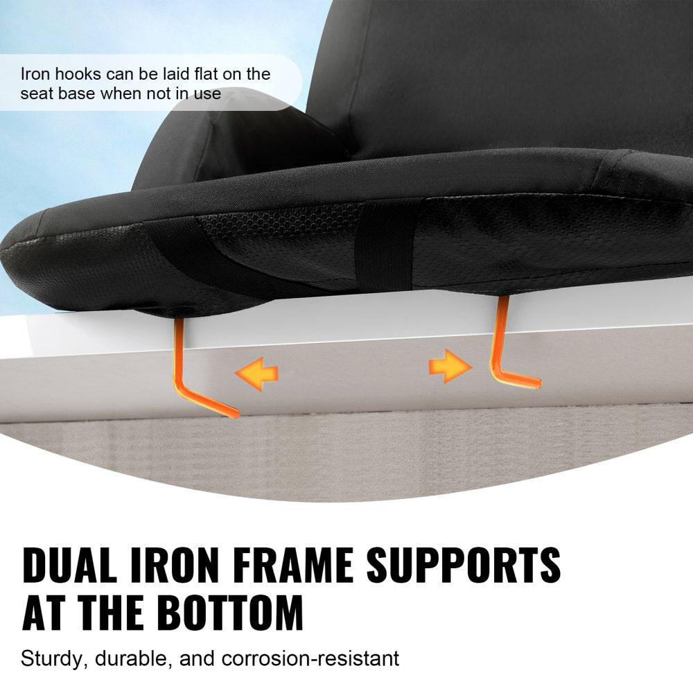 BL-A0134 - Comfortable 22in VEVOR Stadium Seat with Back Support, 240lbs Capacity