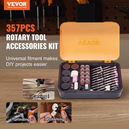 DCA3571 - 357PCS Rotary Tool Accessory Kit for DIY Projects