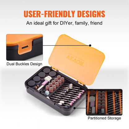 DCA3571 - 357PCS Rotary Tool Accessory Kit for DIY Projects