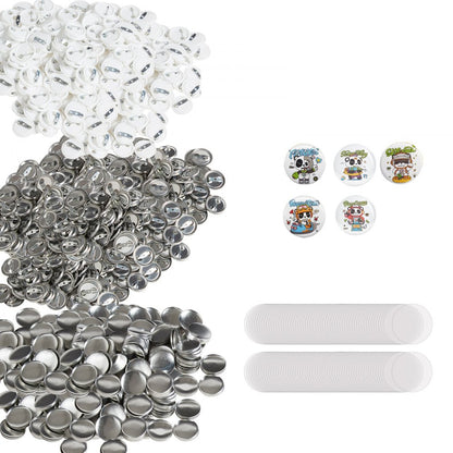 D25-250S+250J - 500 Durable Button Badge Parts Set for Crafting