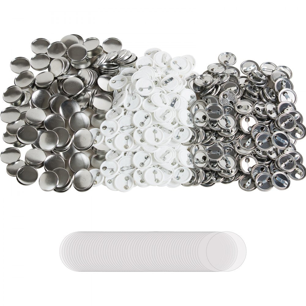 D25-250S+250J - 500 Durable Button Badge Parts Set for Crafting