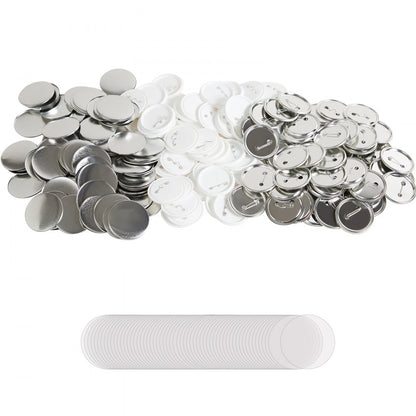D58-250S+250J - 2.25-Inch Metal & Plastic Button Badge Craft Set (500 pcs)
