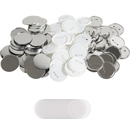 D75-100S+100J - 200 Sets Durable Button Badge Parts for Crafting