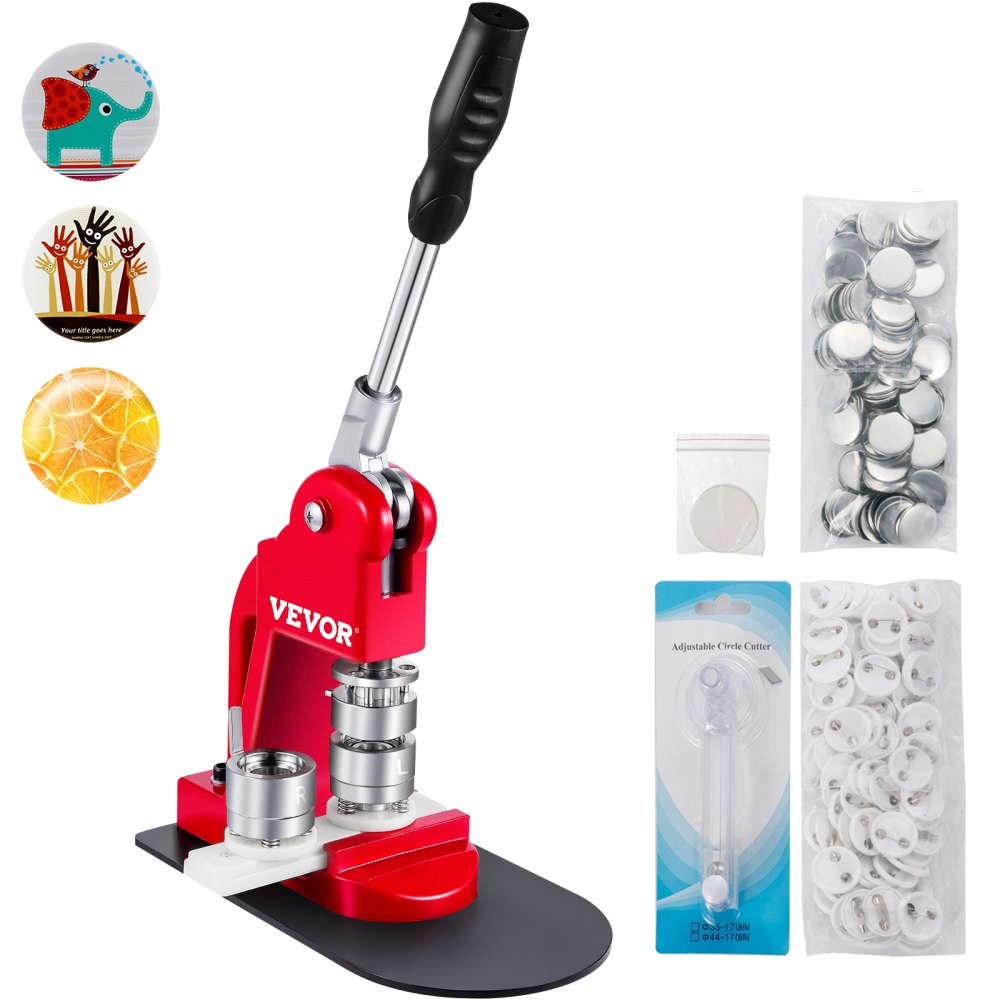 010589422869 - 25mm VEVOR Button Maker Kit with 500 Components