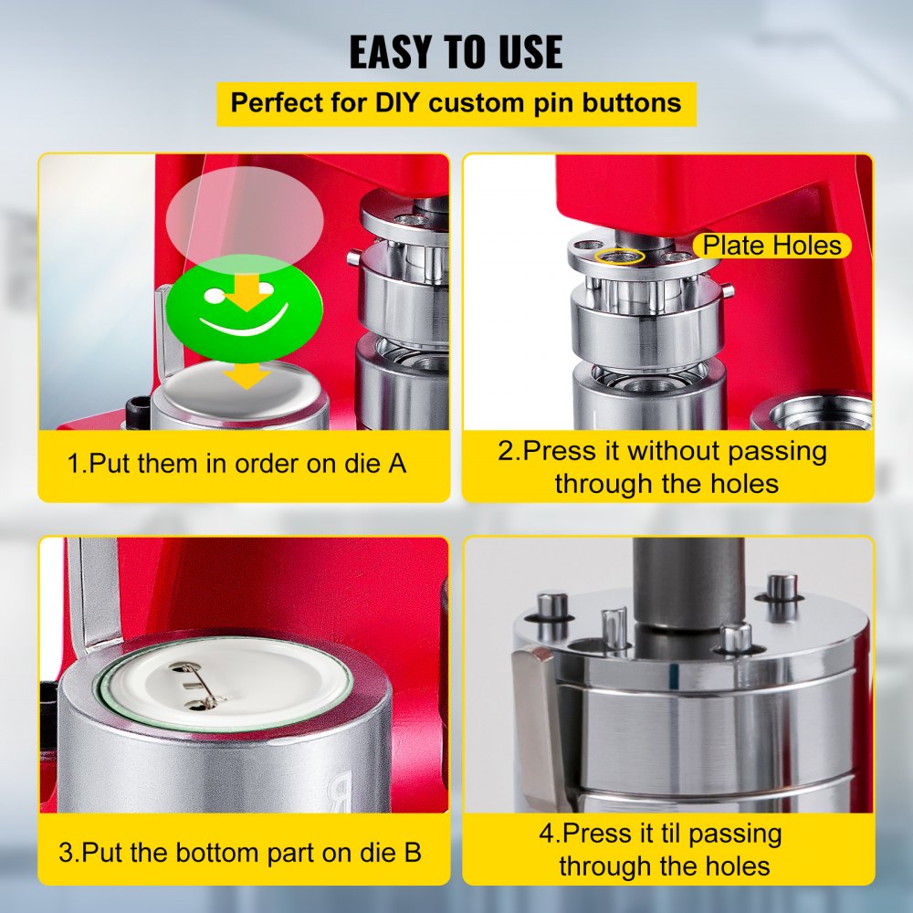 010847018601 - 25mm Button Badge Maker Kit with 1000 Components