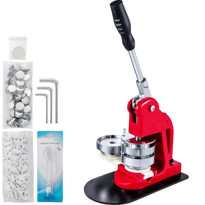 010665015933 - 75mm VEVOR Button Maker with 500 Parts & Easy Operation