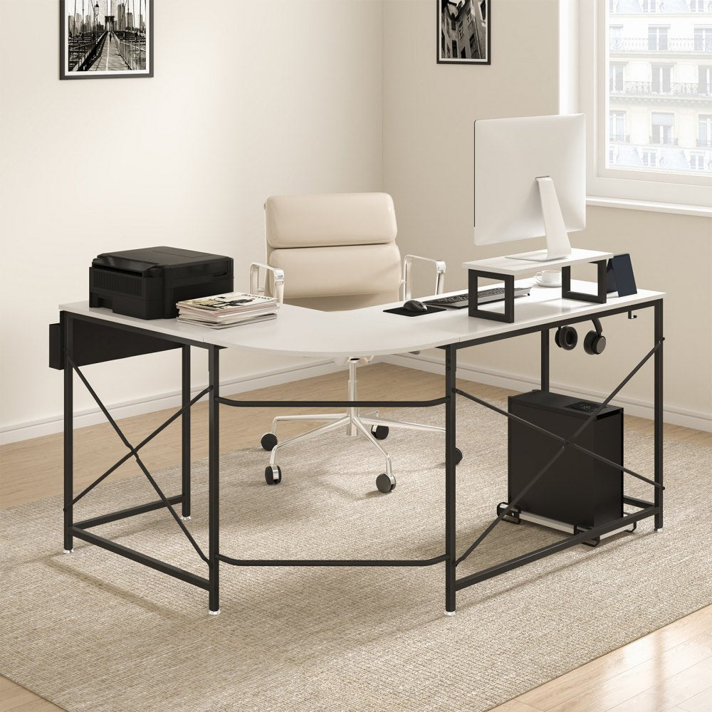 010343861449 - Modern L-Shaped Desk 59" x 47.2" for Efficient Workspace