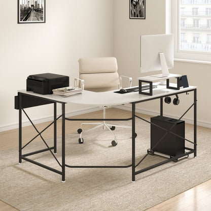 010343861449 - Modern L-Shaped Desk 59" x 47.2" for Efficient Workspace