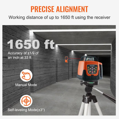 203HR - 360° Self-Leveling Laser Level with Remote & Durability