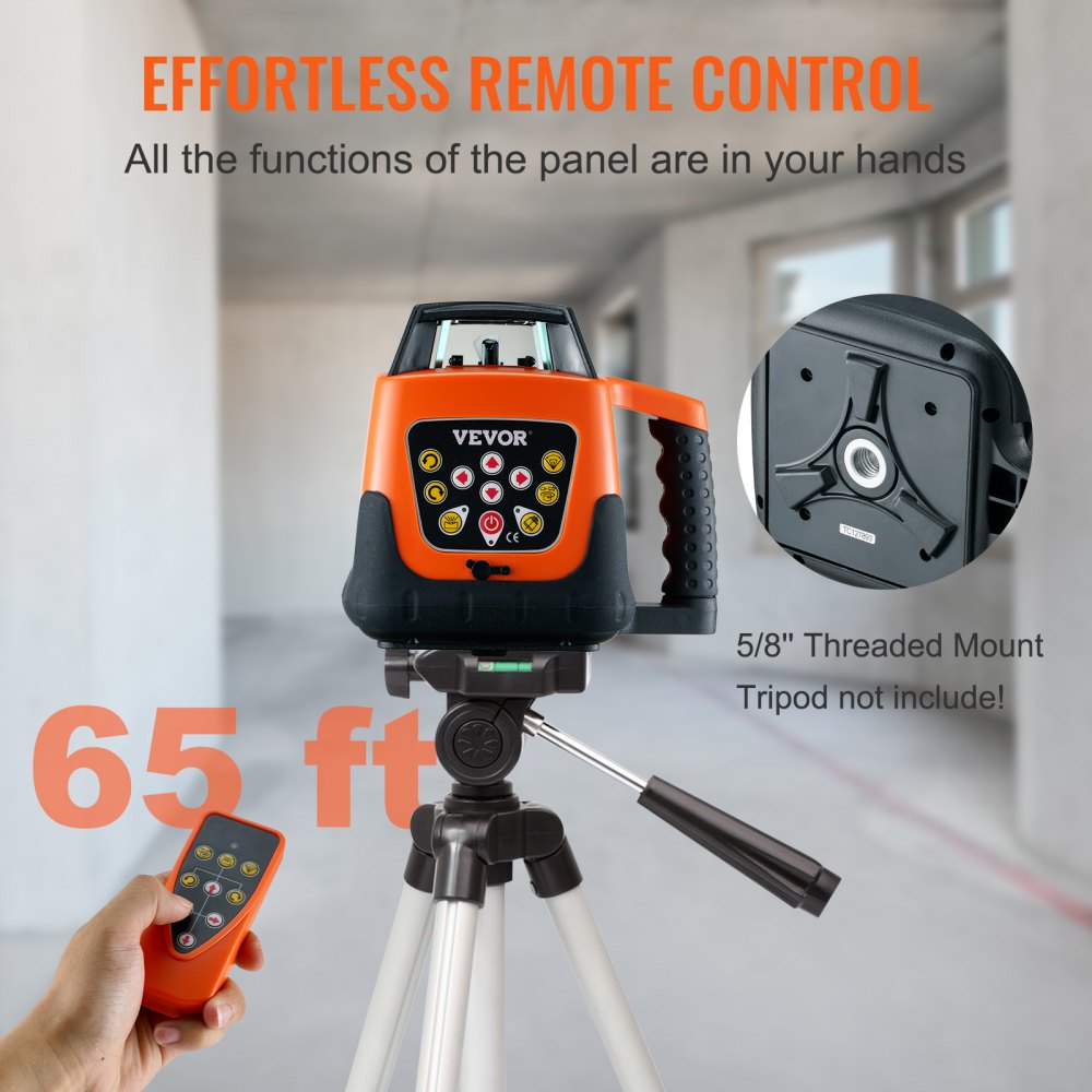 203HR - 360° Self-Leveling Laser Level with Remote & Durability
