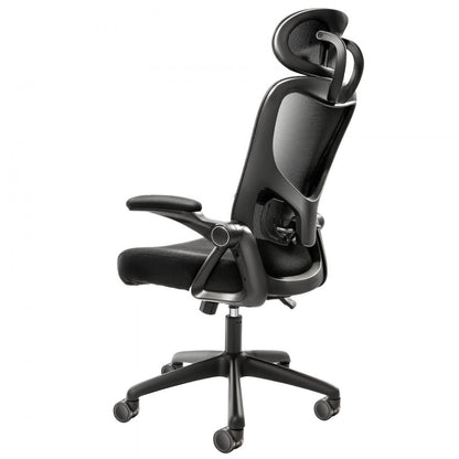 W-227C - Ergonomic Mesh Office Chair with Adjustable Headrest & Lumbar Support