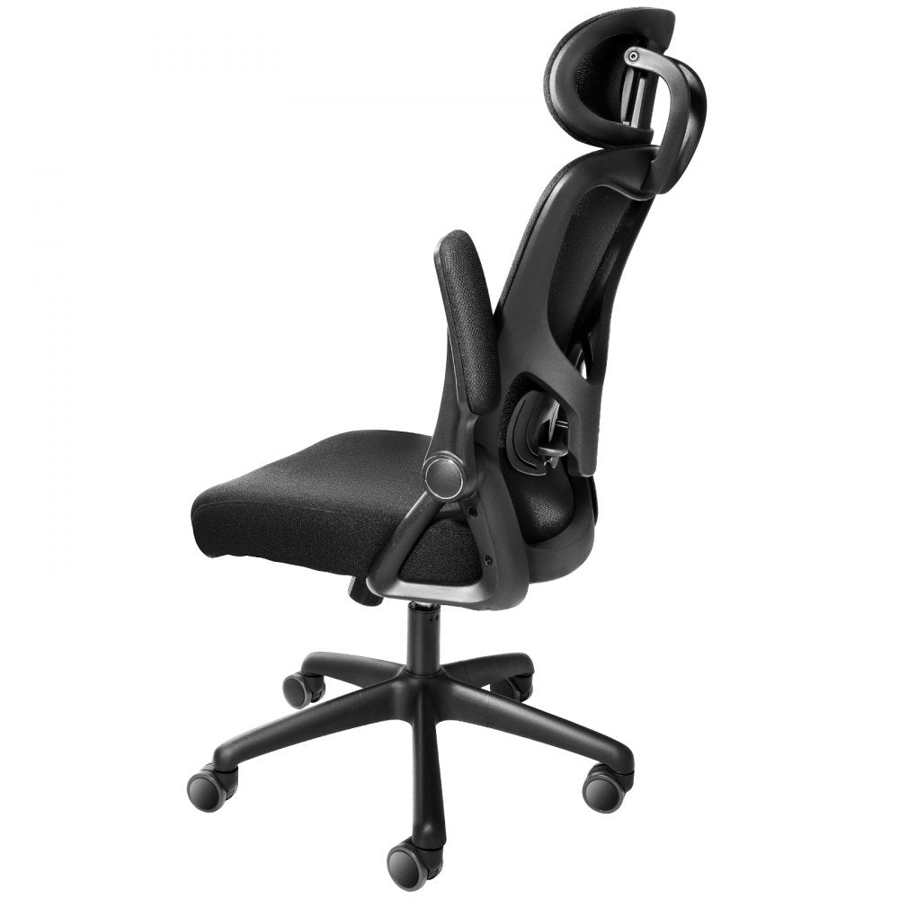 W-227C - Ergonomic Mesh Office Chair with Adjustable Headrest & Lumbar Support