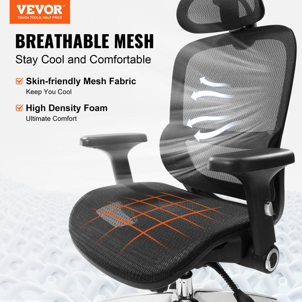 W-235AC - Ergonomic Mesh Office Chair for Comfort & Back Support