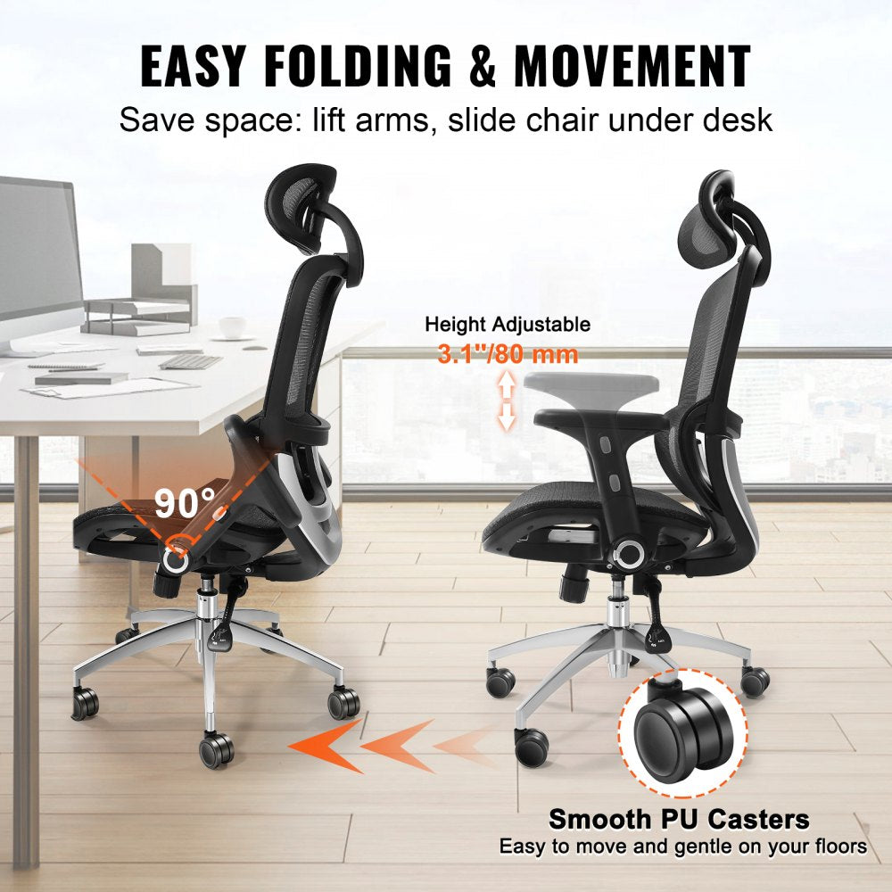 W-235AC - Ergonomic Mesh Office Chair for Comfort & Back Support