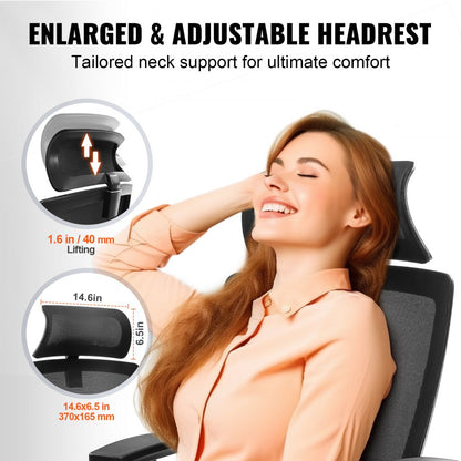W-202AC - Ergonomic Office Chair with Lumbar Support for Ultimate Comfort