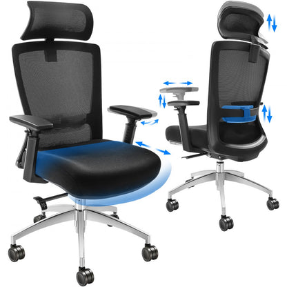 W-202AC - Ergonomic Office Chair with Lumbar Support for Ultimate Comfort