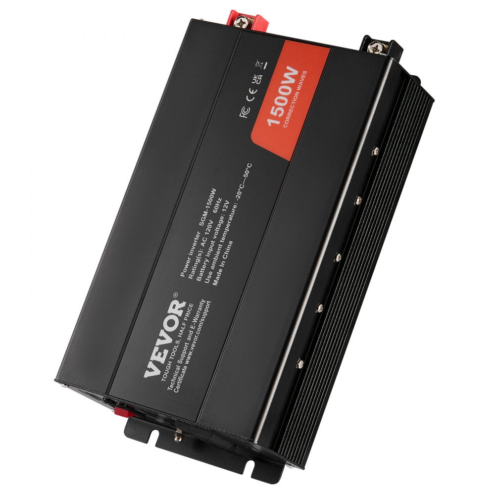 SGM-1500W - 1500W VEVOR Inverter for Home Electronics, DC 12V to AC 120V