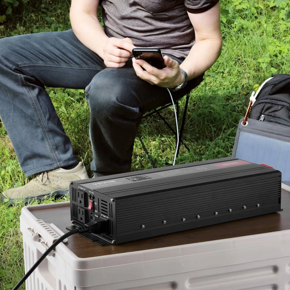 SGM-3000W - Durable 3000W Modified Sine Wave Inverter with LCD Display