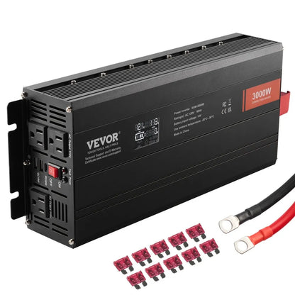 SGM-3000W - Durable 3000W Modified Sine Wave Inverter with LCD Display