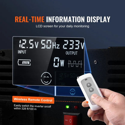 TM5000W - 5000W Modified Sine Wave Inverter for Household Appliances