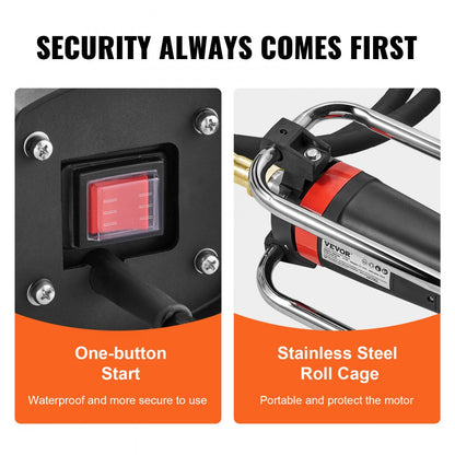 JY150 - 1500W Electric Concrete Vibrator, 16000 VPM for Smooth Finishes