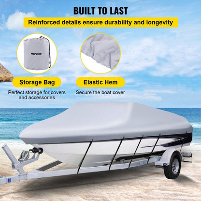25-28 Boat Cover - Durable Waterproof V Hull Protection System