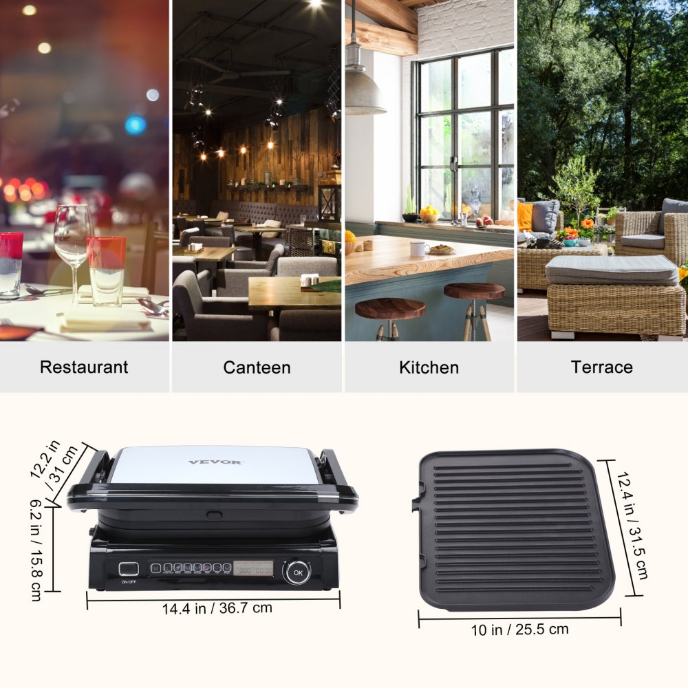 GC5403A-UL - Stainless Steel 7-in-1 Electric Griddle with Adjustable Temperature