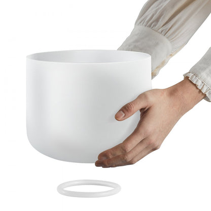 CB-001 - 8-Inch Pure Crystal Singing Bowl for Heart Chakra Healing