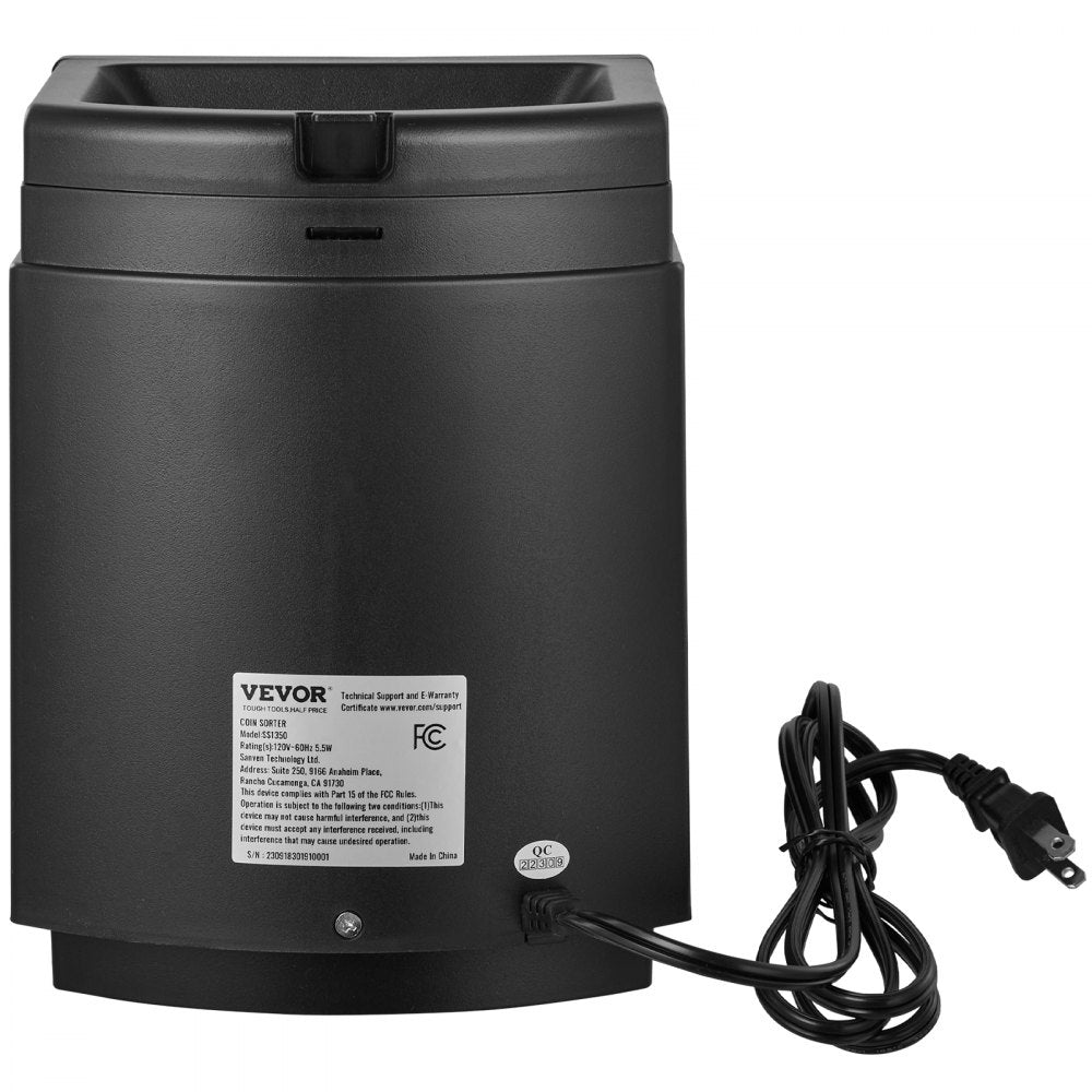 SS1350 - Efficient USD Coin Sorter with 200-Coin Hopper and Auto-Wrapping