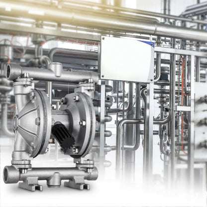 QBK-15P - Stainless Steel Air Diaphragm Pump, 8.8 GPM, Leak-Proof Design