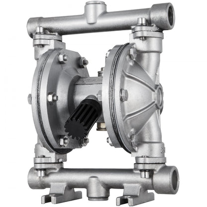 QBK-15P - Stainless Steel Air Diaphragm Pump, 8.8 GPM, Leak-Proof Design
