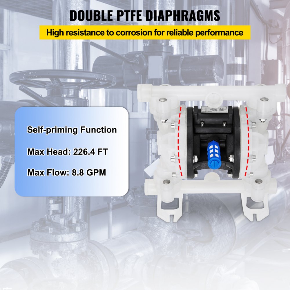 QBY4-15 - Durable Air-Operated Diaphragm Pump for Viscous Fluids, 8.8 GPM