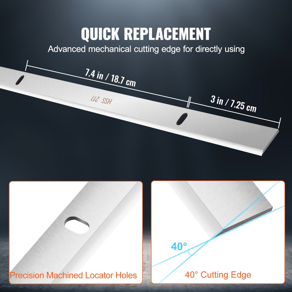 13 Joiner Planer Knife - High-Speed Steel Blades for Smooth Woodworking