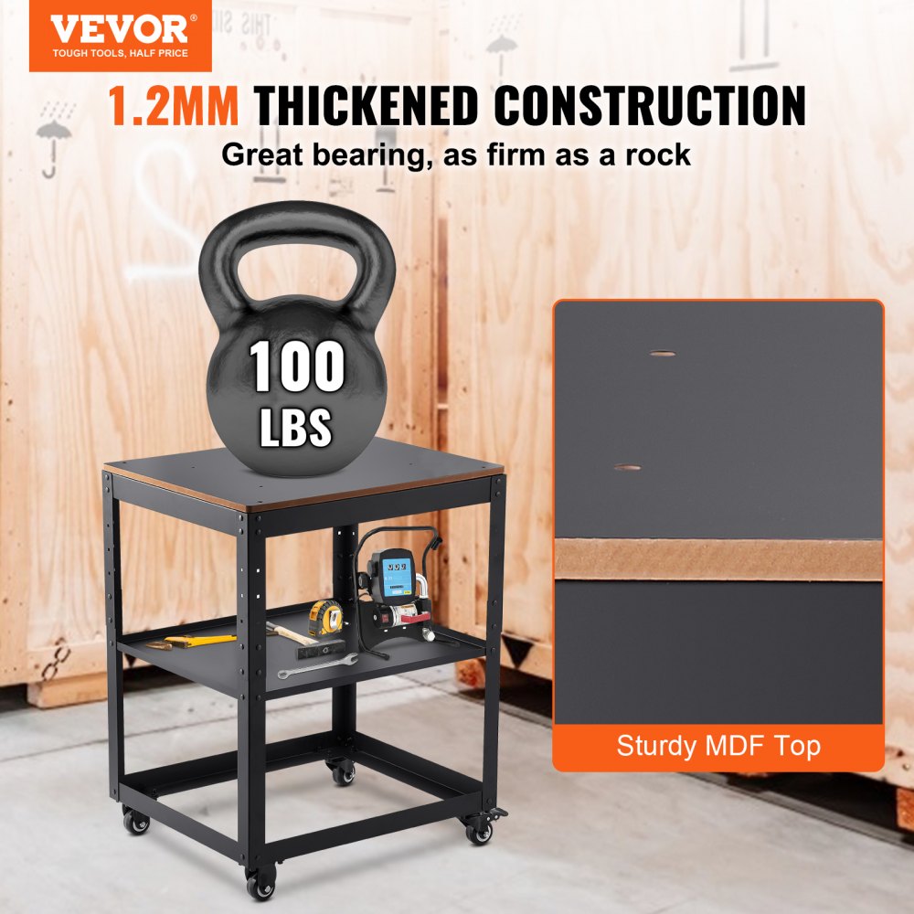 LCWB90 - Adjustable Height Planer Stand with Tool Storage & 100 lbs Capacity