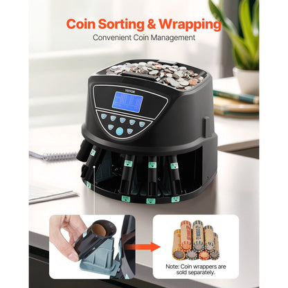 KSW550-4 LDM DM - 300 Coins/Min Coin Counter & Sorter with 2000 Capacity