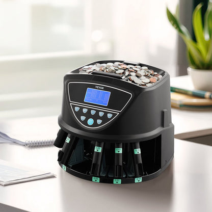 KSW550-4 LDM DM - 300 Coins/Min Coin Counter & Sorter with 2000 Capacity