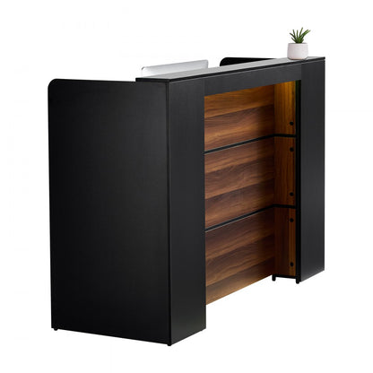 SS-602 - 62-Inch MDF Reception Desk with LED Light Strip